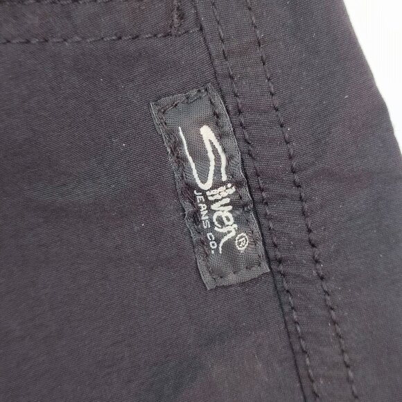 Silver Jeans Ashton cargo short men's size 34 black lot pockets - Picture 7 of 12